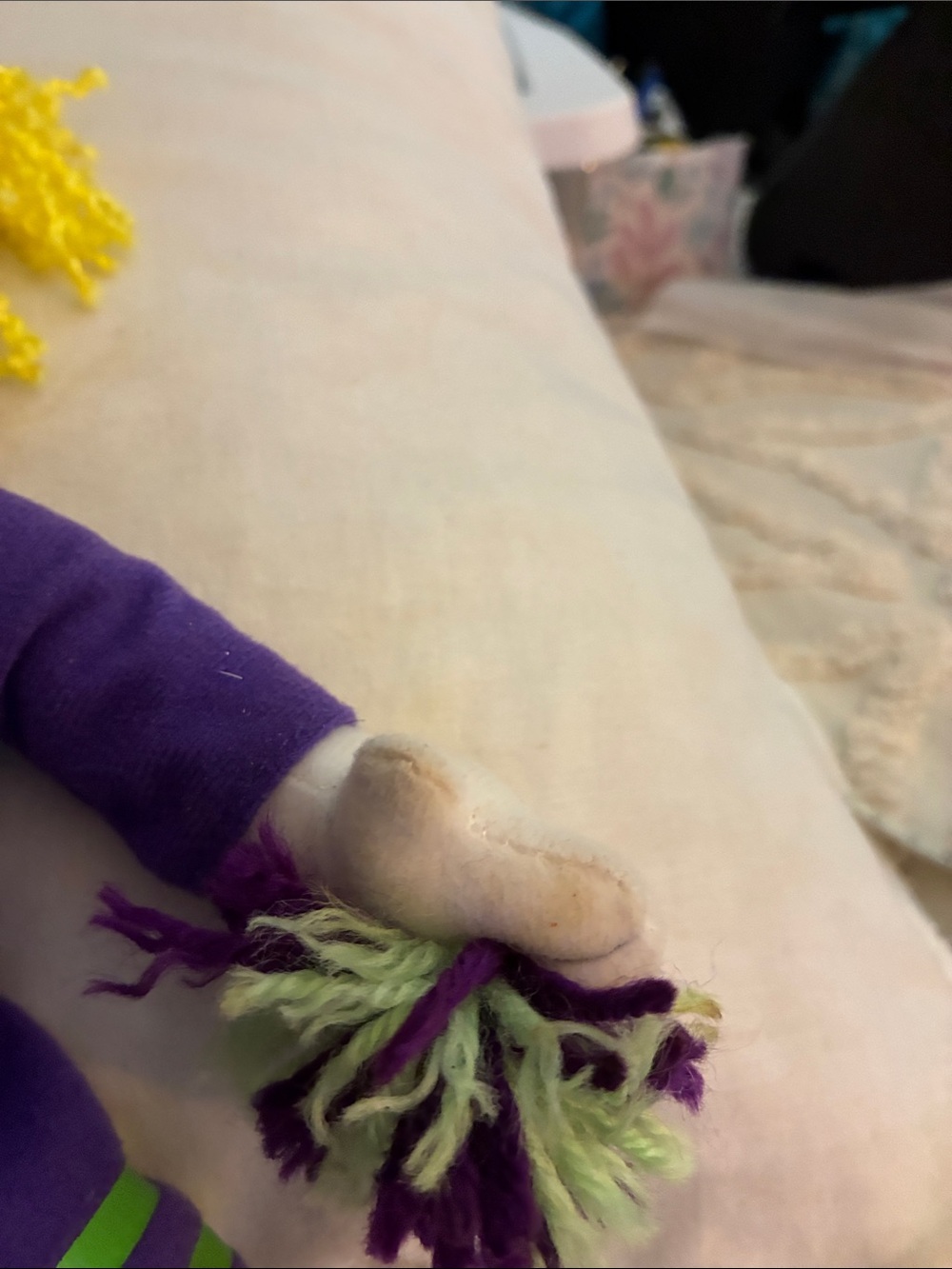 Y2K Nostalgic “Helen Henny”Purple & Green Cheerleader Plush Doll -CEC - Picture 5 of 7